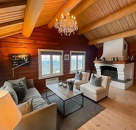 Feriehus Log With Modern Style Near Vardefjell Etnedal