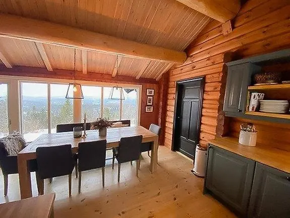 Log With Modern Style Near Vardefjell Feriehus Etnedal